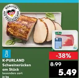 Kaufland K-PURLAND Schweinerücken tilbud