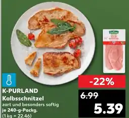 Kaufland K-PURLAND Kalbsschnitzel tilbud