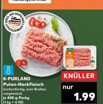 Kaufland K-PURLAND Puten-Hackfleisch tilbud