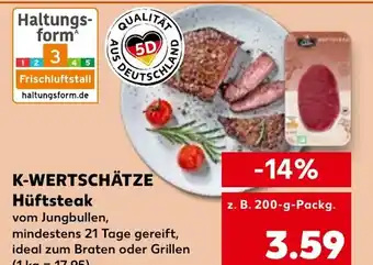 Kaufland K-WERTSCHÄTZE Hüftsteak tilbud