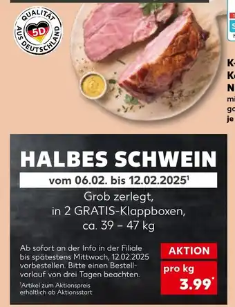 Kaufland HALBES SCHWEIN tilbud