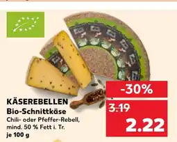 Kaufland KÄSEREBELLEN Bio-Schnittkäse tilbud