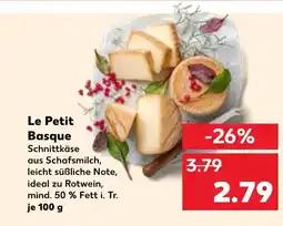 Kaufland Le Petit Basque Schnittkäse tilbud