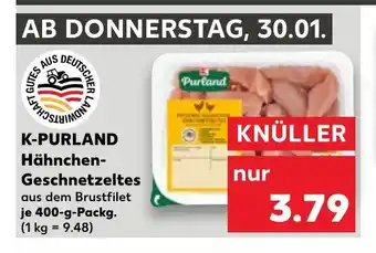 Kaufland K-PURLAND Hähnchen- Geschnetzeltes tilbud