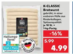 Kaufland K-CLASSIC Bratwurst tilbud