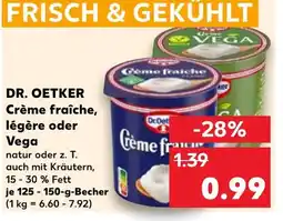 Kaufland DR. OETKER Crème fraîche, légère oder tilbud