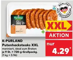 Kaufland K-PURLAND Putenhacksteaks XXL tilbud