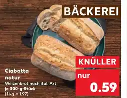 Kaufland Ciabatta natur tilbud