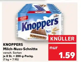 Kaufland KNOPPERS Milch-Nuss-Schnitte tilbud