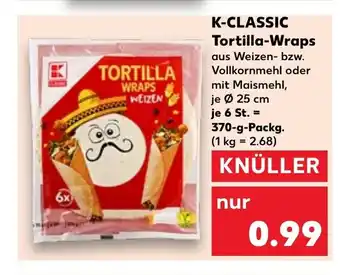 Kaufland K-CLASSIC Tortilla-Wraps tilbud