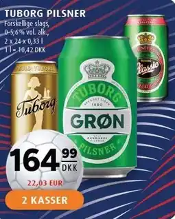 Scandinavian Park TUBORG PILSNER - 2 KASSER tilbud