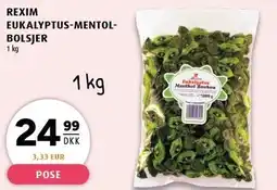 Scandinavian Park REXIM EUKALYPTUS-MENTHOL-BOLSJER tilbud