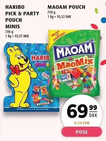 Scandinavian Park HARIBO PICK & PARTY POUCH MINIS ELLER MAOAM POUCH tilbud