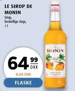 Scandinavian Park LE SIRUP DE MONIN tilbud