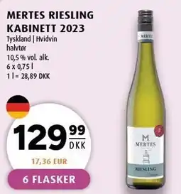 Scandinavian Park MARTES RIESLING KABINETT 2023 tilbud