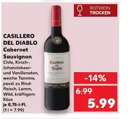 Kaufland CASILLERO DEL DIABLO Cabernet Sauvignon tilbud