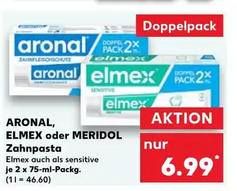 Kaufland ARONAL, ELMEX oder MERIDOL Zahnpasta tilbud