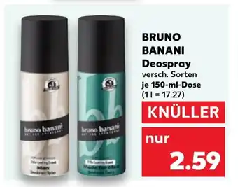 Kaufland BRUNO BANANI Deospray tilbud