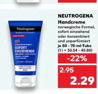 Kaufland NEUTROGENA Handcreme tilbud