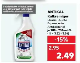 Kaufland ANTIKAL Kalkreiniger Classic, Dusche tilbud