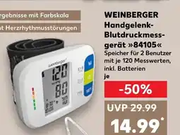 Kaufland WEINBERGER Handgelenk- Blutdruckmess- tilbud