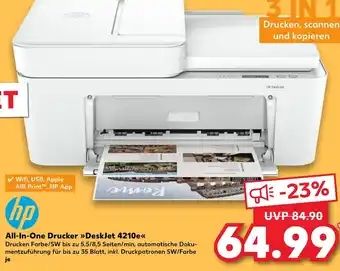 Kaufland All-In-One Drucker >>DeskJet 4210e<< tilbud