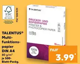 Kaufland TALENTUSⓇ Multi- funktions- papier DIN A4 tilbud