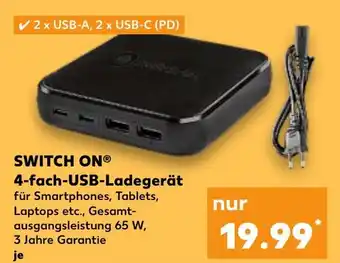 Kaufland SWITCH ON® 4-fach-USB-Ladegerät tilbud