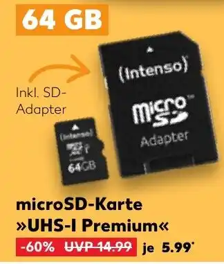 Kaufland Microsd-karte >>> uhs-i premium<< tilbud