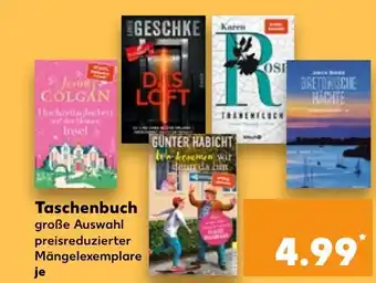 Kaufland Taschenbuch große Auswahl tilbud