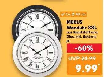 Kaufland MEBUS Wanduhr XXL aus tilbud