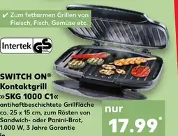 Kaufland SWITCH ONⓇ Kontaktgrill antihaftbeschichtete Grillfläche tilbud