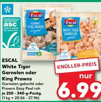 Kaufland ESCAL White Tiger Garnelen oder King Prawns tilbud