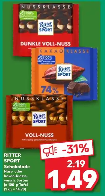 Kaufland RITTER SPORT Schokolade tilbud