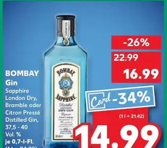 Kaufland Bombay gin tilbud