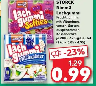 Kaufland STORCK Nimm2 Lachgummi Fruchtgummis tilbud