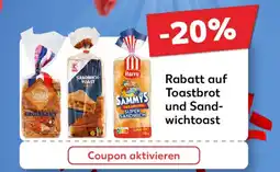 Kaufland Rabatt auf und Sand- wichtoast tilbud