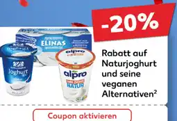 Kaufland Rabatt auf Naturjoghurt und seine veganen Alternativen² tilbud