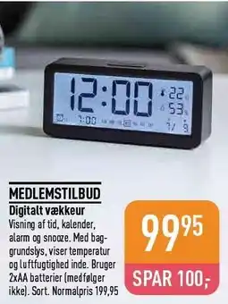 Imerco Digitalt vækkeur tilbud