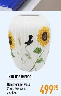 Imerco Hammershøj vase tilbud