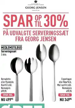 Imerco SPAR OP TIL 30% PÅ UDVALGTE SERVERINGSSÆT FRA GEORG JENSEN tilbud