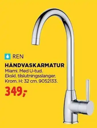 jem & fix HÅNDVASKARMATUR tilbud