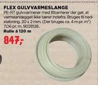 jem & fix FLEX GULVVARMESLANGE tilbud