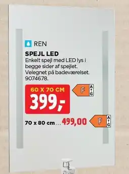 jem & fix SPEJL LED tilbud