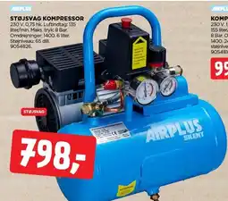 jem & fix STØJSVAG KOMPRESSOR tilbud
