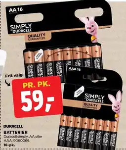 jem & fix DURACELL BATTERIER tilbud