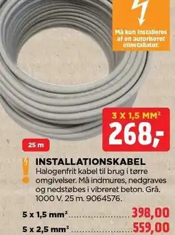 jem & fix INSTALLATIONSKABEL tilbud