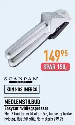 Imerco SCANPAN Easycut hvidløgspresser tilbud