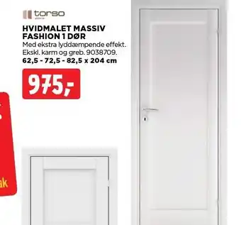 jem & fix TORSO HVIDMALET MASSIV FASHION 1 DØR tilbud