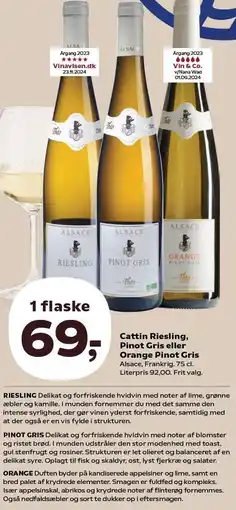 SuperBrugsen Catting Riesling, Pinot Gris eller Orange Pinot Gris tilbud